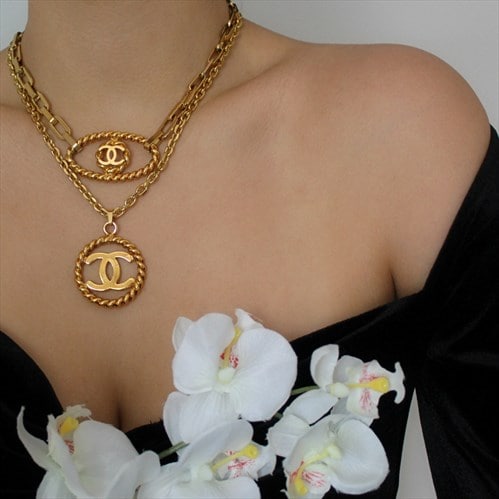 Reworked Chanel necklaces 