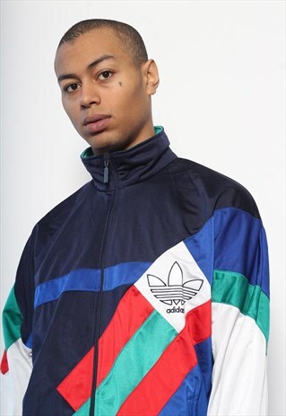 VINTAGE ADIDAS TRACK JACKET BLUE