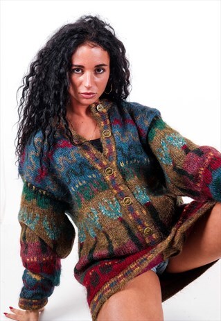 VINTAGE PATTERNED KNIT JUMPER K551