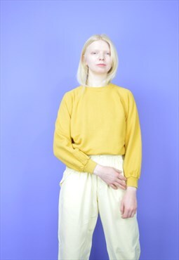 Vintage yellow classic sweatshirt