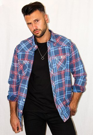 VINTAGE PLAID FLANNEL SHIRT