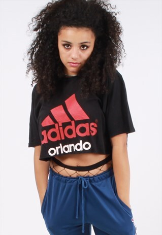 VINTAGE ADIDAS CROPPED T-SHIRT
