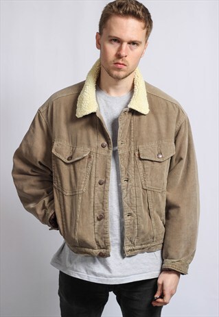 VINTAGE CORDUROY SHERPA JACKET