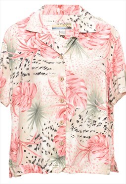 Vintage Foliage Hawaiian Shirt - XL