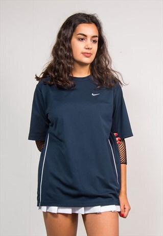 90'S VINTAGE NIKE NAVY BLUE SPORTS T-SHIRT