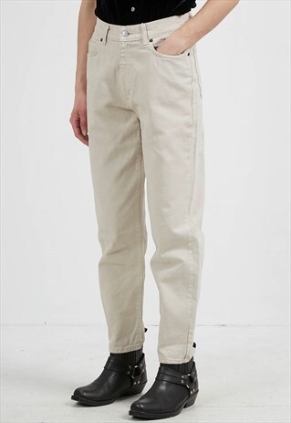 VINTAGE BEIGE DENIM JEANS