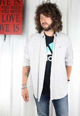 VINTAGE CHECK FLANNEL OVERSIZED GRUNGE INDI SHIRT