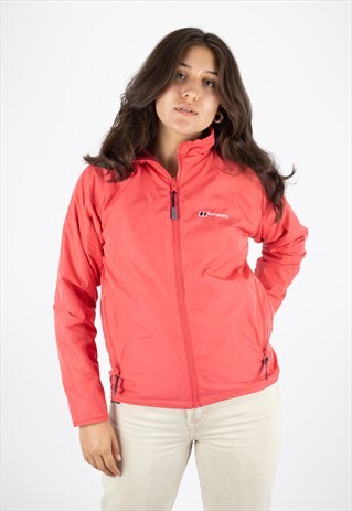 BERGHAUS REVERSIBLE POLARTEC FLEECE JACKET IN PINK / RED.