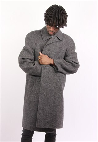 VINTAGE WOOL GREY COAT