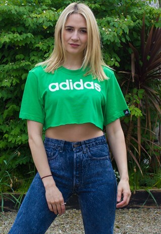 NEW ADIDAS LOGO CROP TOP
