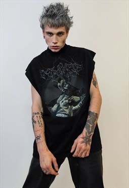 Krampus sleeveless t-shirt horror movie tanktop monster vest