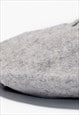 RETRO WOOL BERET HAT WOMEN'S VINTAGE FRENCH CAP GREY BOHO