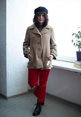 VINTAGE 90'S CAMEL WOOL JACKET