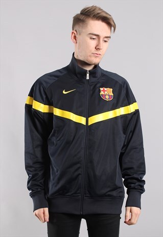VINTAGE NIKE BARCELONA FC TRACK JACKET