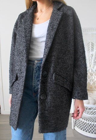 VINTAGE COAT ONE SIZE GRAY