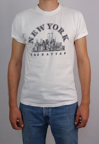 VINTAGE 90'S RETRO NEW YORK BIG LOGO UNISEX T-SHIRT