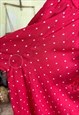 RUFFLE RED POLKA DOT TOP WITH LACE JABOT AND PUFFY SLEEVES