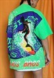 VINTAGE 90S GRAPHIC FESTIVAL RAVE SURF PRINT T-SHIRT