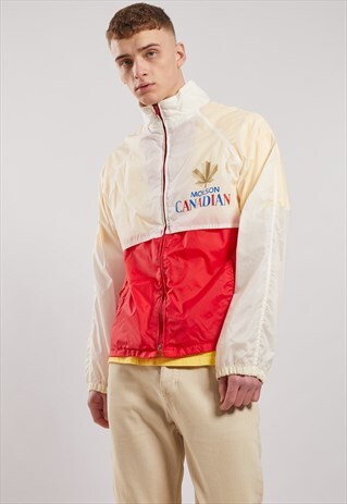 VINTAGE MOLSON CANADIAN WINDBREAKER JACKET