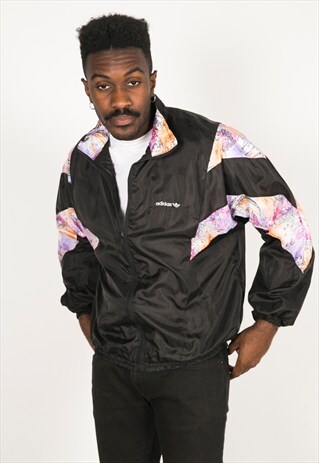 VINTAGE 80S USA ADIDAS SHELL SPORT JACKET / R040