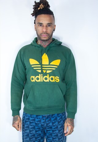 VINTAGE ADIDAS HOODIE GREEN