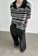 MEN'S  POLO COLLAR STRIPED CARDIGAN SS2023 VOL.3
