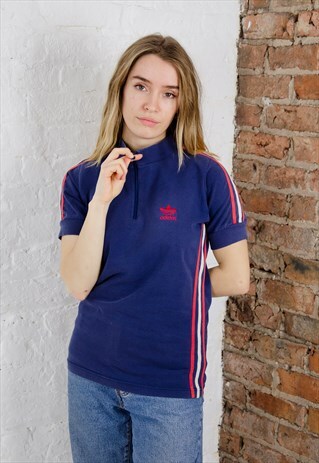 VINTAGE ADIDAS 1/4 ZIP UP SPORTS TOP