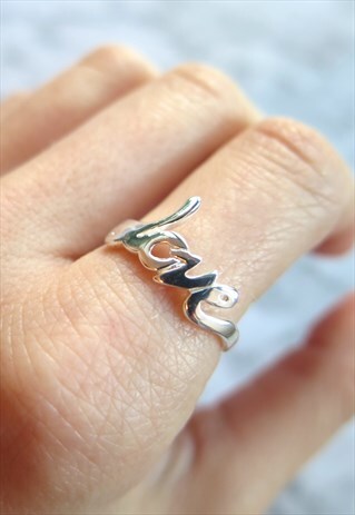 LOVE STERLING SILVER RING
