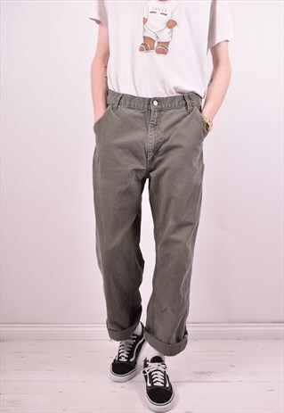 CARHARTT MENS VINTAGE JEANS W33 L30 GREEN 90S