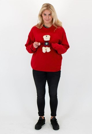 VINTAGE 3D REWORKED TEDDY JUMPER