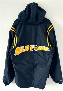 Vintage old forge college blue padded jacket large 90s usa