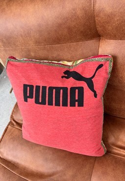 Reworked Puma pillow cushion 