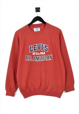 Vintage Levis Logo Sweatshirt Jumper
