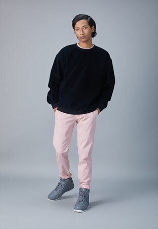 CORDUROY SWEATSHIRT IN BLACK