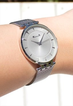 Italian Style Classic Silver Watch
