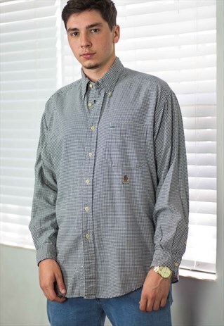 VINTAGE TOMMY HILFIGER SHIRT LOGO 90S L 9.6