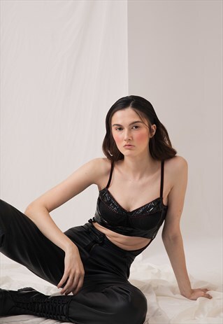 VINTAGE LATEX LACE BODY SUIT