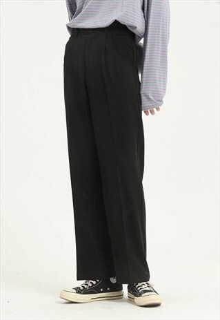KALODIS PURE COLOR SLIM-FIT CASUAL TROUSERS