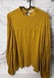 VISCOSE MUSTARD BOHO BLOUSE - M