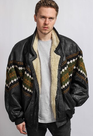 VINTAGE AZTEC SHERPA JACKET