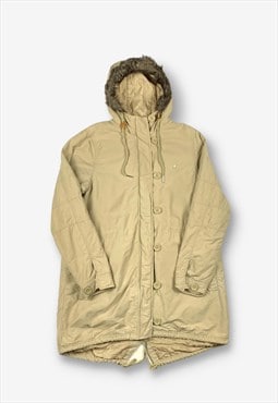 Adidas longline winter parka jacket/coat cream m/l BV20652