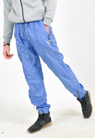 VINTAGE SHELL JOGGERS IN PURPLE