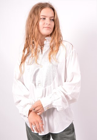 VINTAGE BENETTON SHIRT WHITE