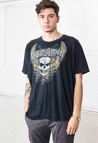 VINTAGE HARLEY-DAVIDSON T-SHIRT LOGO 90S XXL 7.1