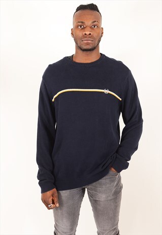 VINTAGE RALPH LAUREN CHAPS JUMPER NAVY BLUE