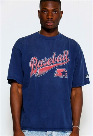 VINTAGE 90S NAVY BASEBALL T-SHIRT