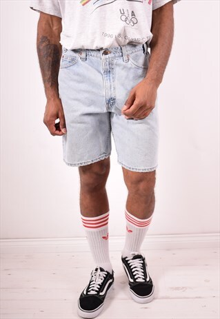 LEVI'S 550 MENS VINTAGE DENIM SHORTS W34 BLUE 90S
