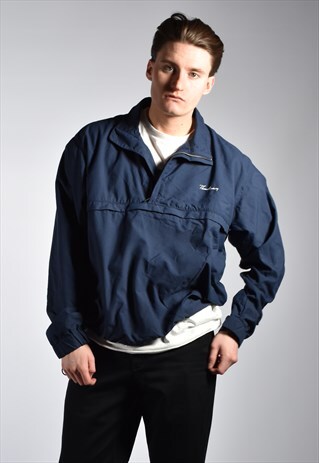 VINTAGE 1990S THOMAS BURBERRY PULLOVER WINDBREAKER