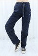 90S VINTAGE NAVY CARGO TROUSERS