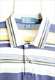 VINTAGE POLO RALPH LAUREN STRIPED POLO SHIRT LOGO 